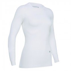 Camiseta térmica manga larga mujer body fit PERFORMANCE Blanco Macron