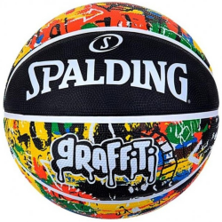 Balón de Baloncesto Spalding GRAFITTI Rainbow Sz5